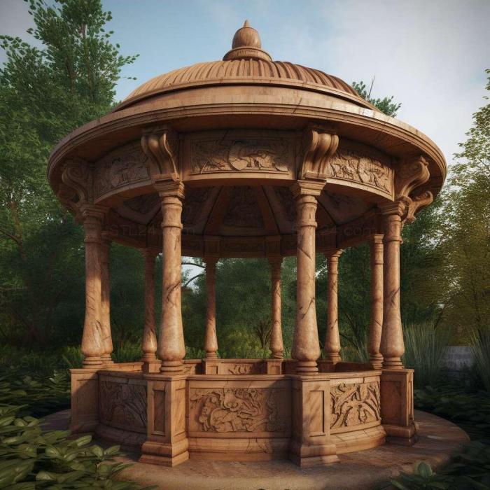 Games (gazebo 4, GAMES_32964) 3D models for cnc